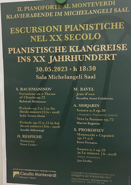 Scriabin Concert Poster