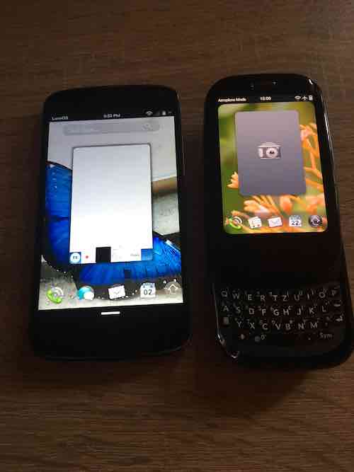 LuneOS camera app Nexus 4 vs Palm Pre Plus 2